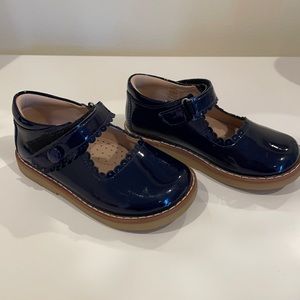 Elephantito Toddler Girls Navy Patent leather shoes